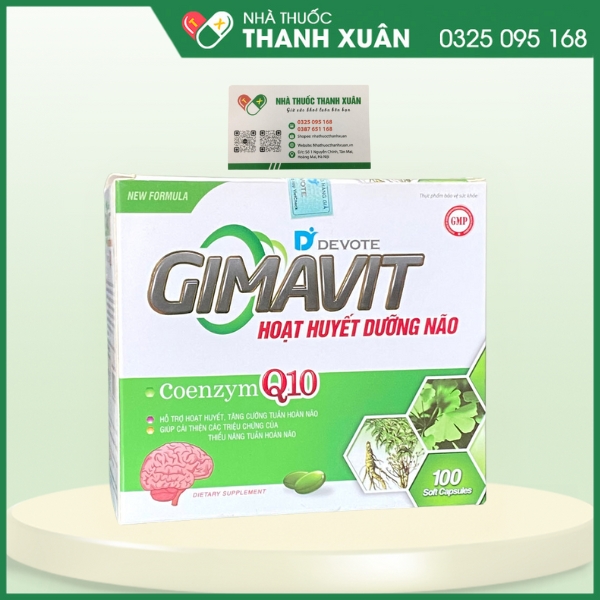 Devote Gimavit - Hỗ trợ hoạt huyết, tăng cường tuần hoàn và lưu thông máu não